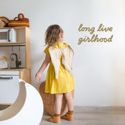 Girlhood Calligraphy Wall Decal