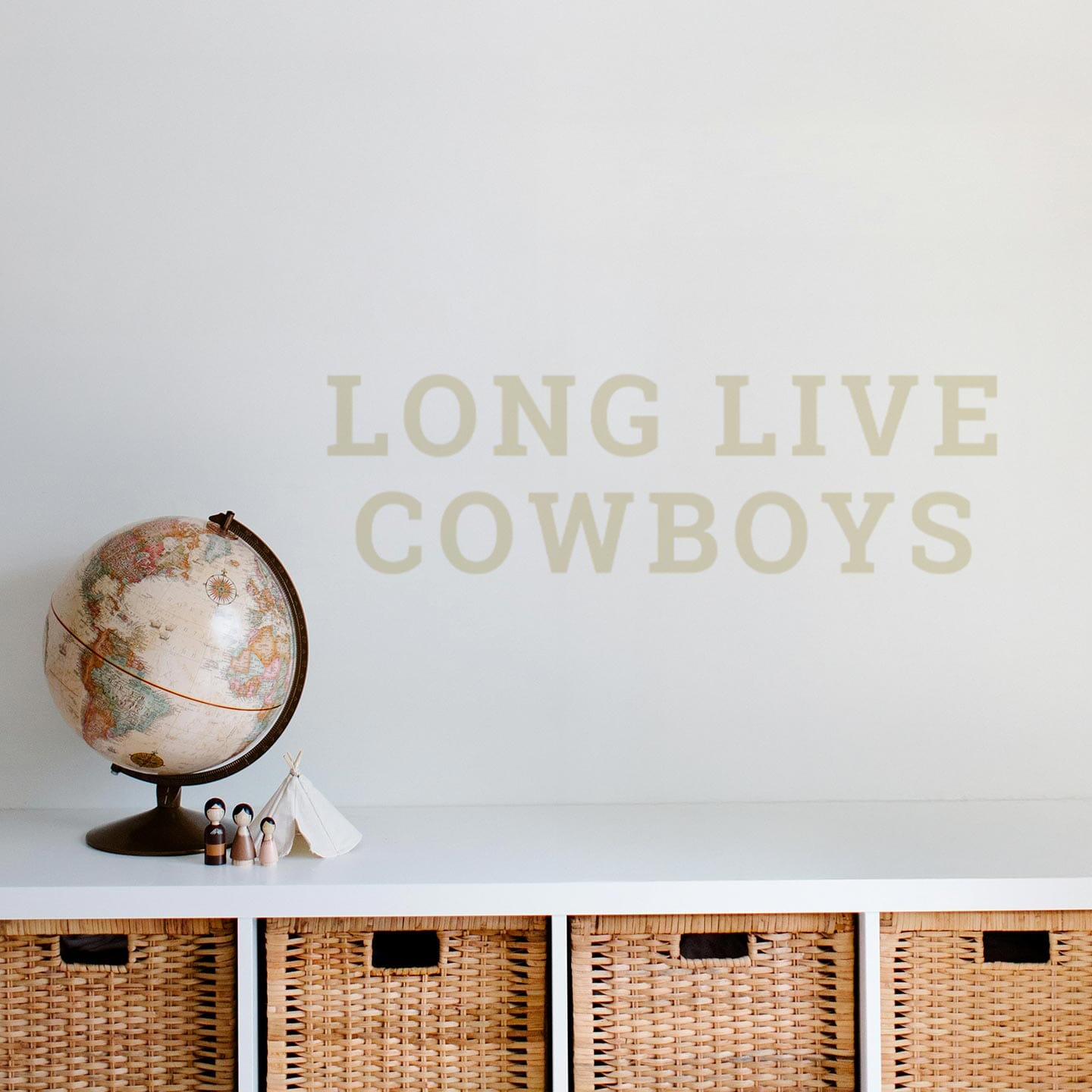 Long Live Cowboys Wall Decal