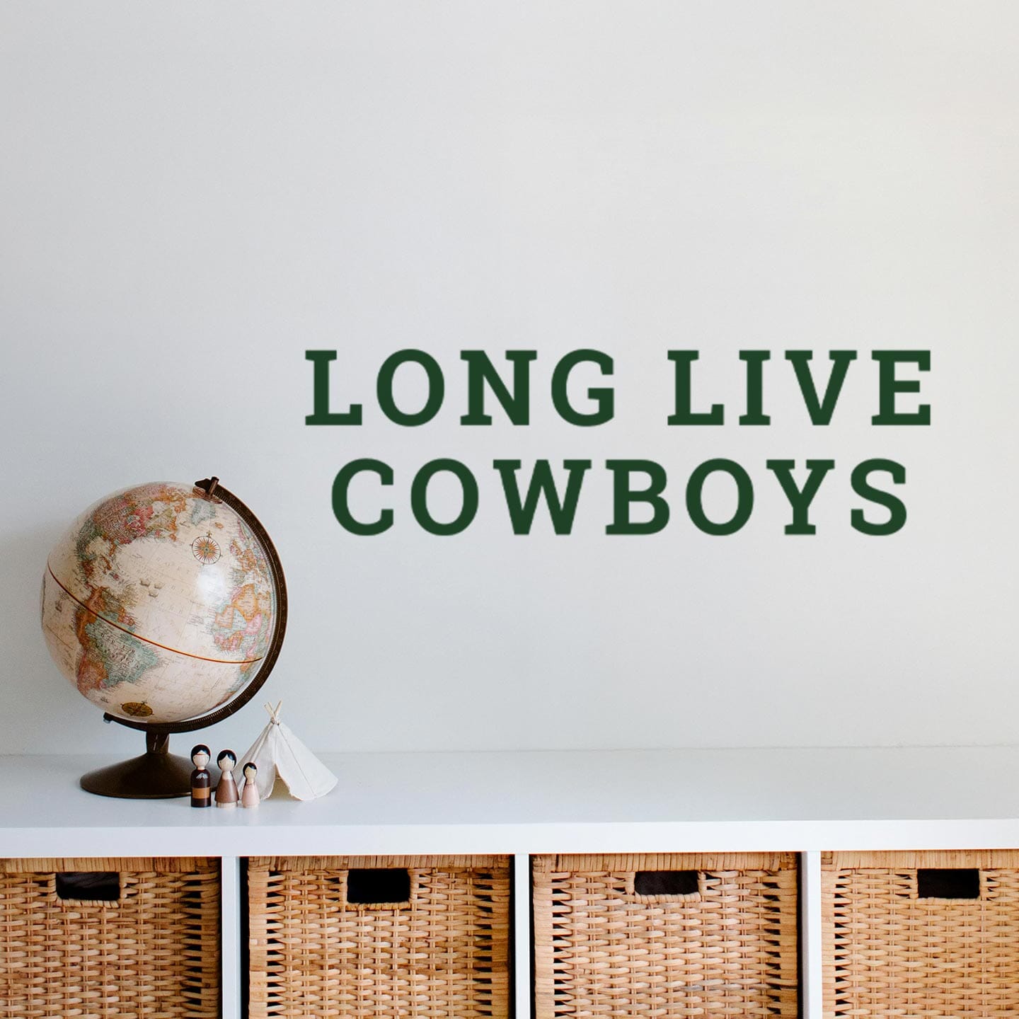 Long Live Cowboys Wall Decal