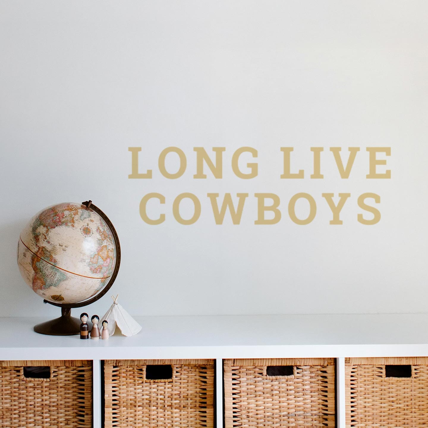 Long Live Cowboys Wall Decal