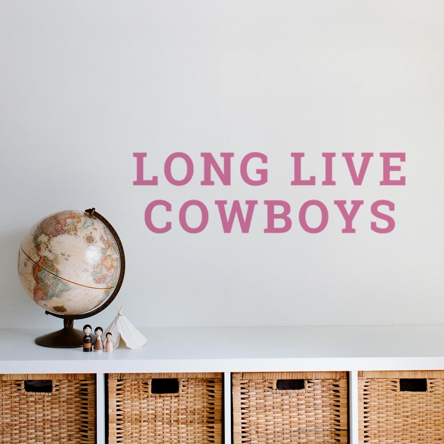 Long Live Cowboys Wall Decal