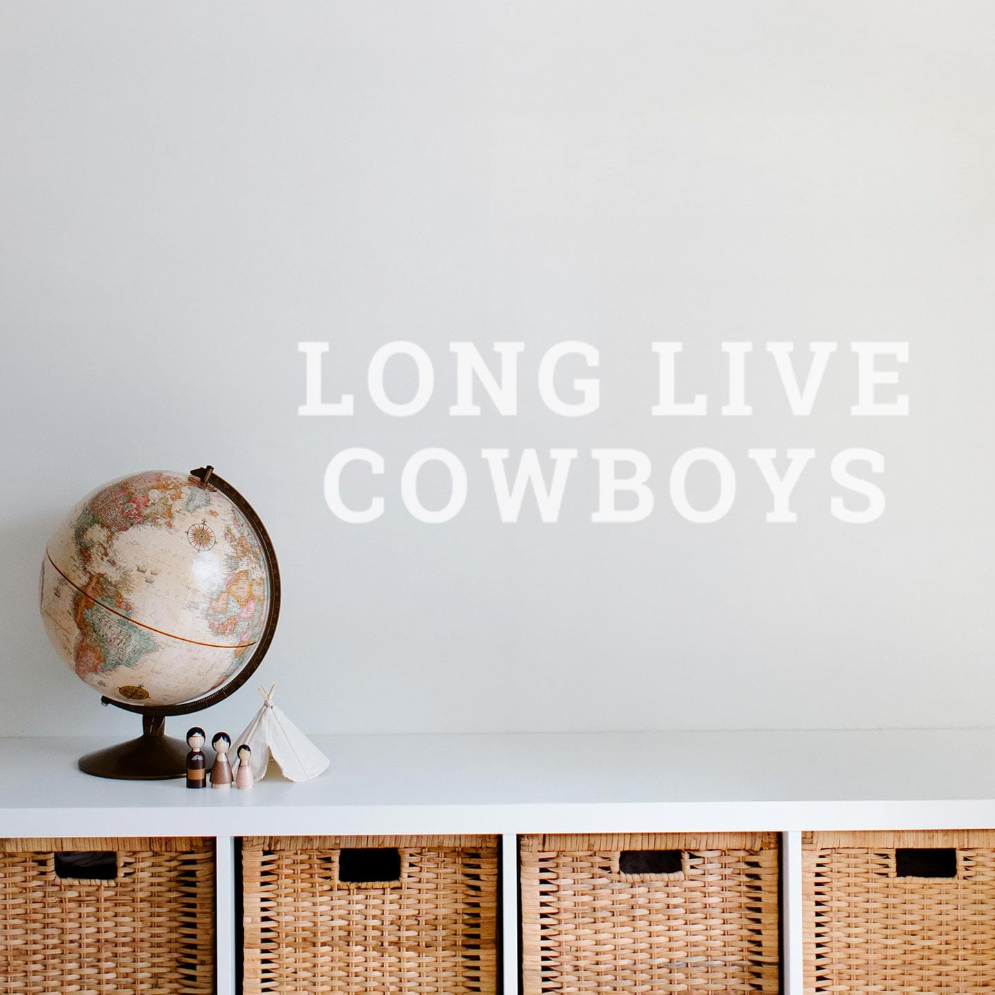Long Live Cowboys Calligraphy Decal | Urbanwalls – Urbanwalls Inc.