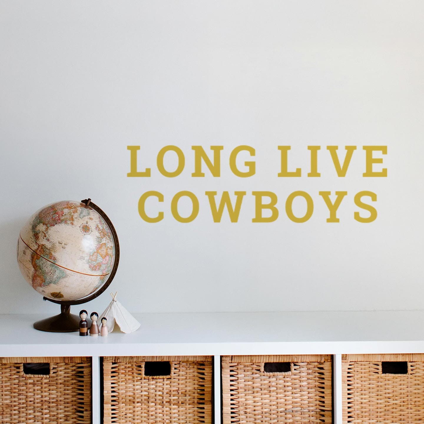 Long Live Cowboys Wall Decal