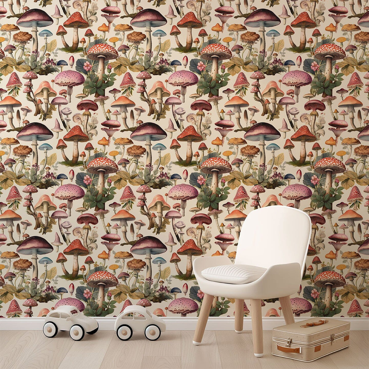 Mushroom Wallpaper | Urbanwalls – Urbanwalls Inc.