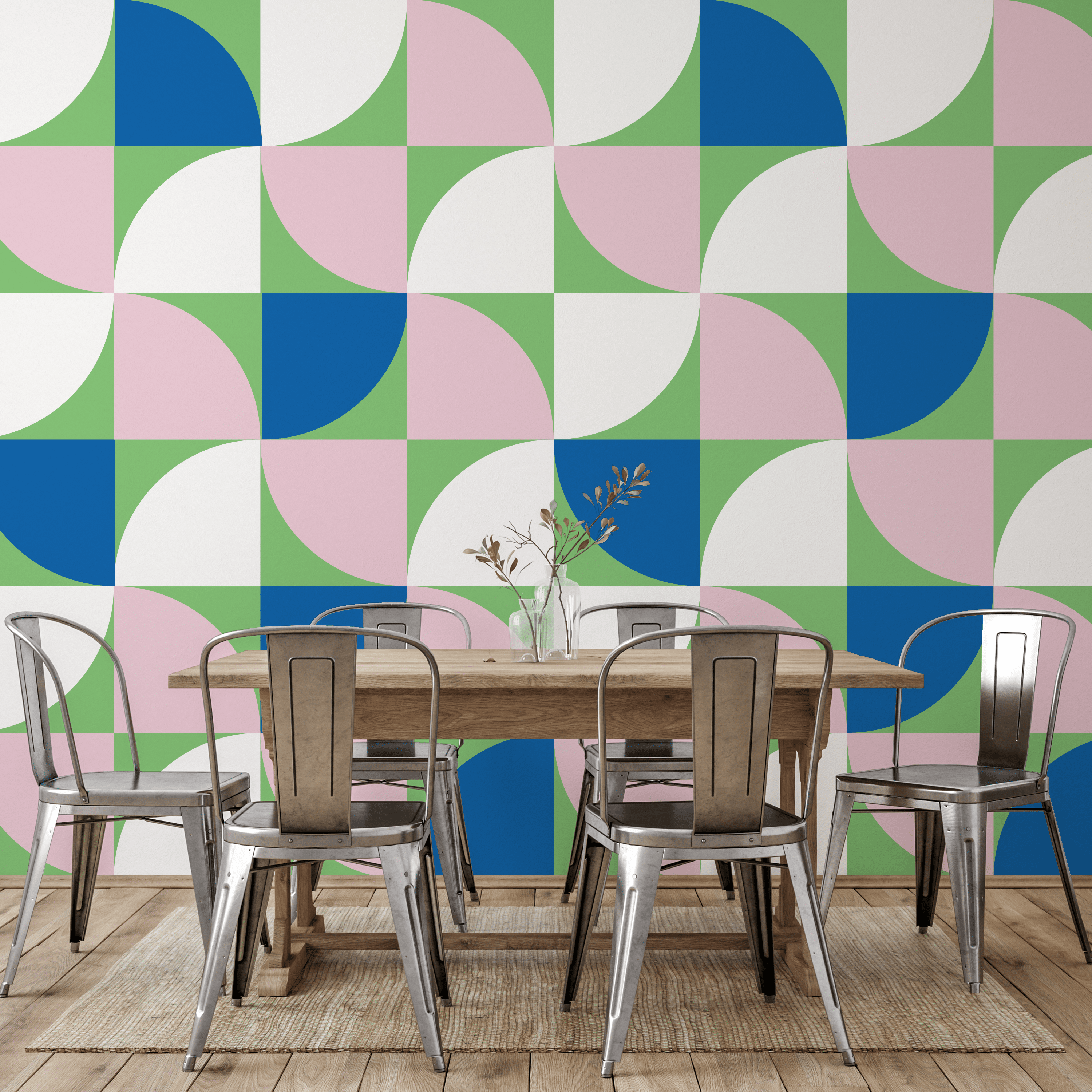 Pinwheel Play Wall Mural