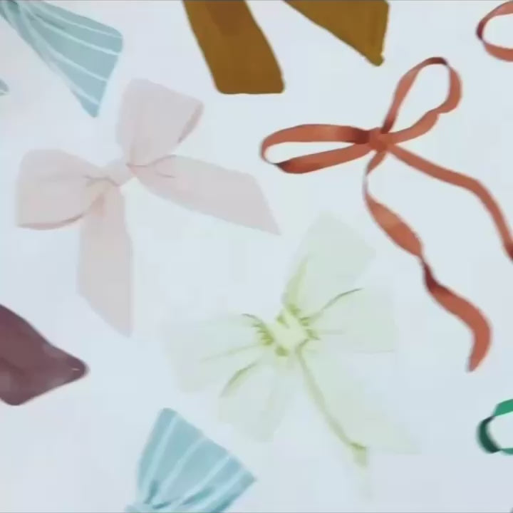 Load video: Coquette Bow Wall Decals