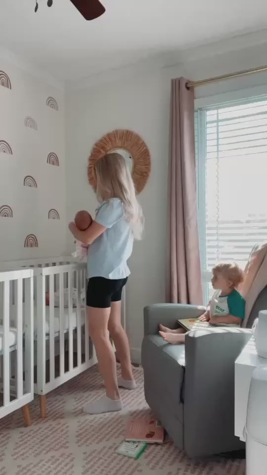 Load video: Video tutorial — how to apply blushing peonies wall decals