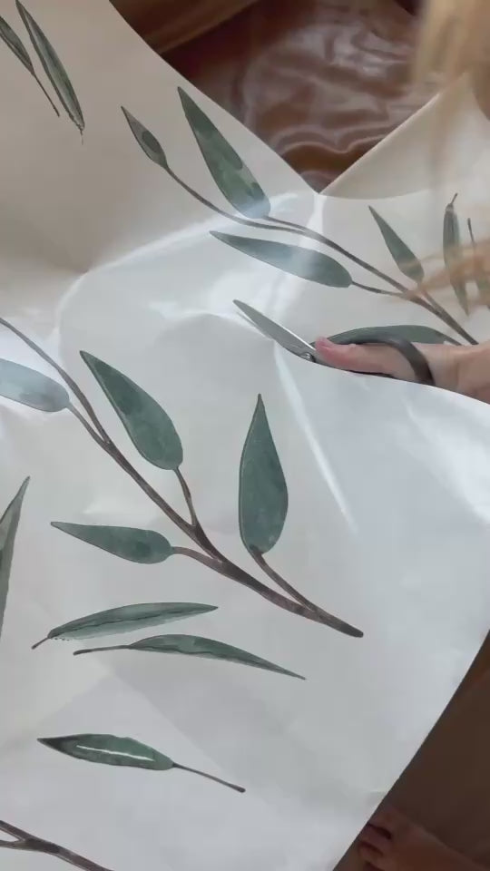 Load video: Video tutorial — how to apply blushing peonies wall decals