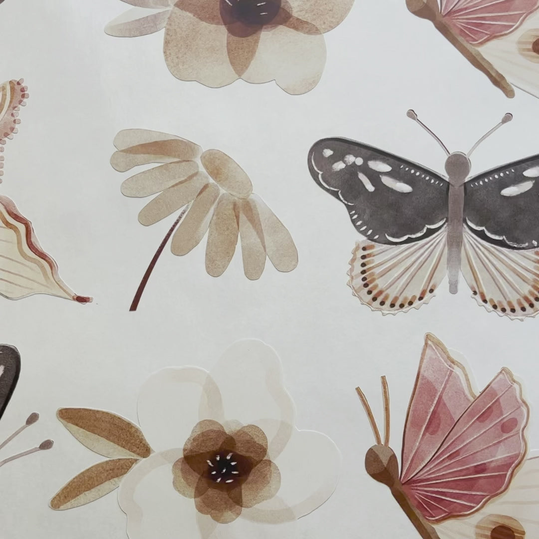 Load video: Mini Butterfly Wall Decals