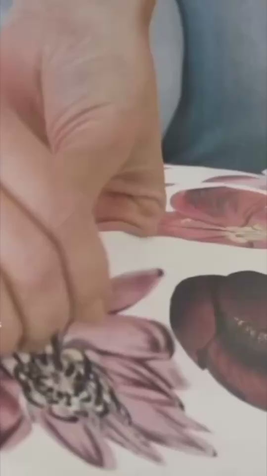 Load video: Video tutorial — how to apply blushing peonies wall decals