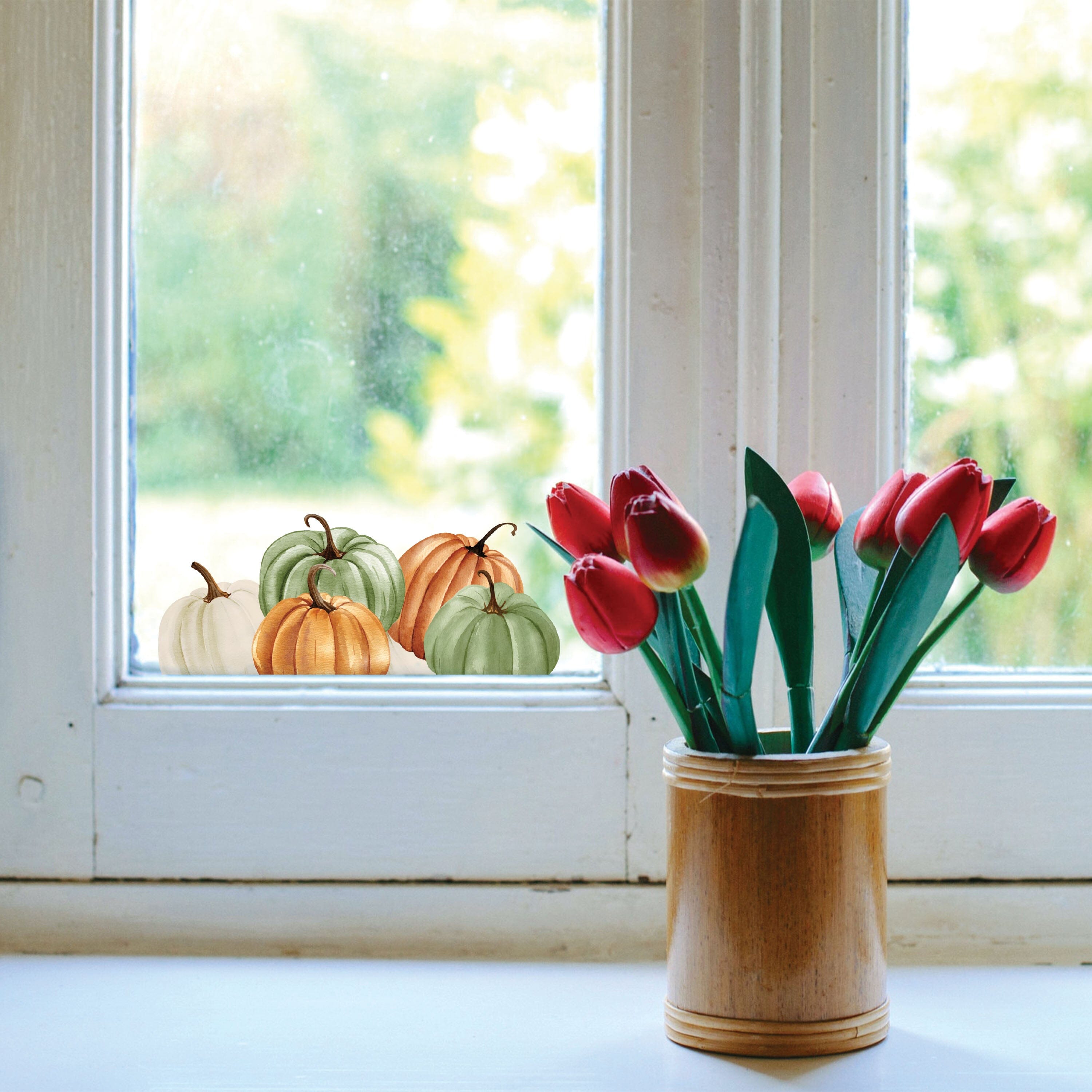 Pumpkin Harvest Window Decals