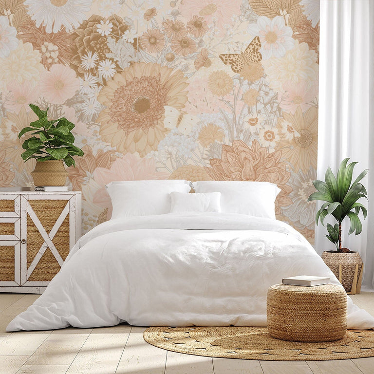 Summer Room Stock Photo - Download Image Now - Mural, Bedroom