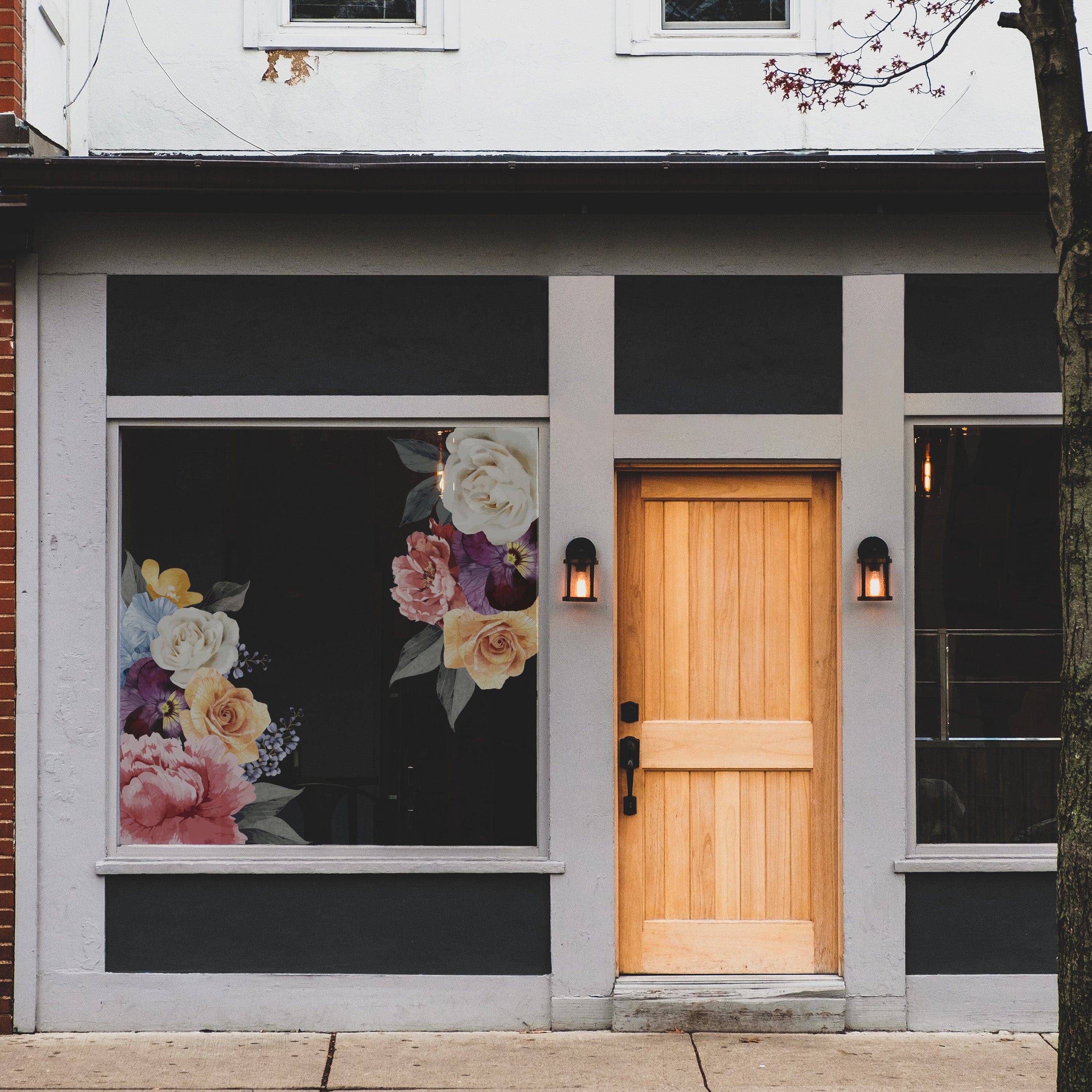Vintage Floral Window Decals – Urbanwalls Inc.
