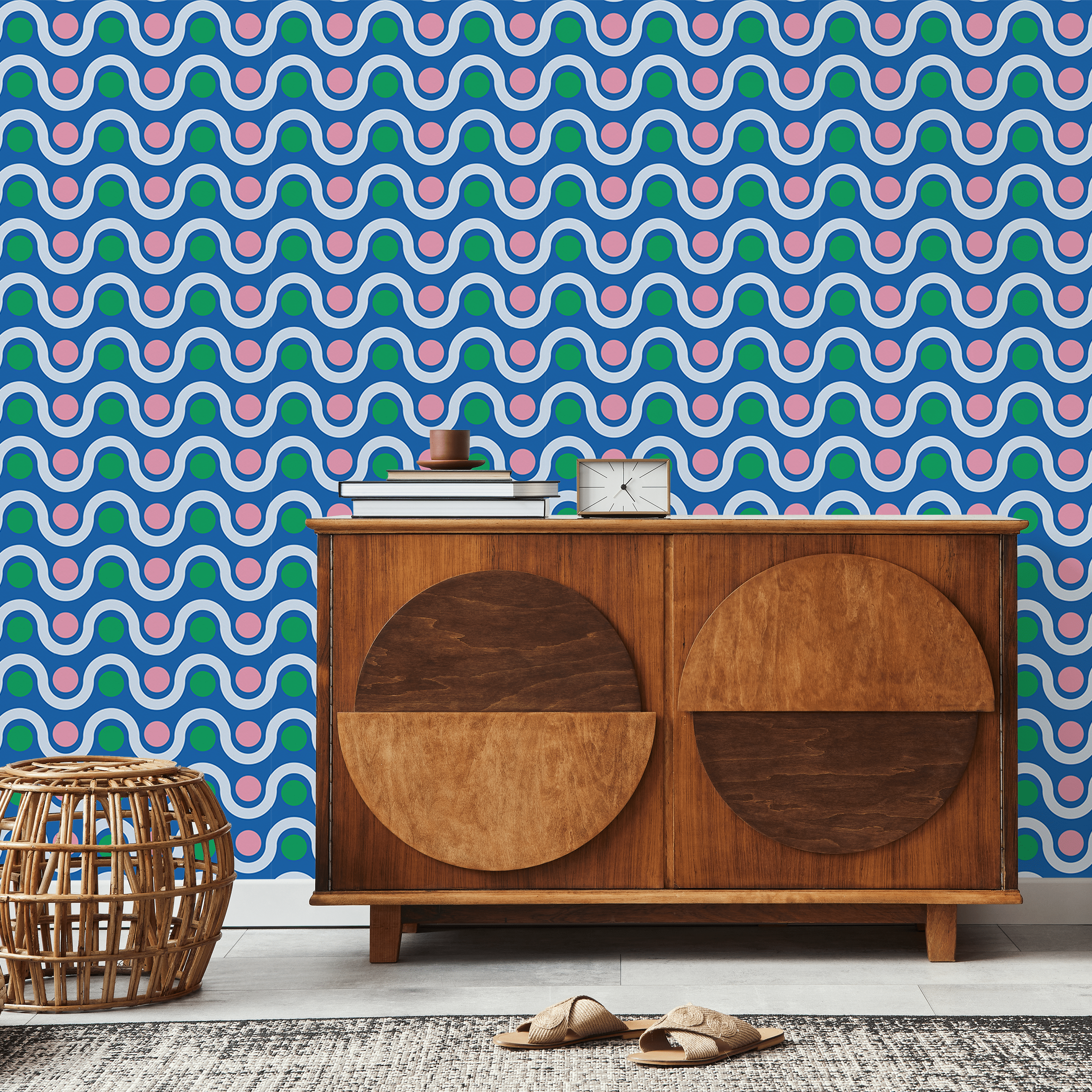 Wave Hello Wallpaper | Trendsetter Collection | Urbanwalls – Urbanwalls ...