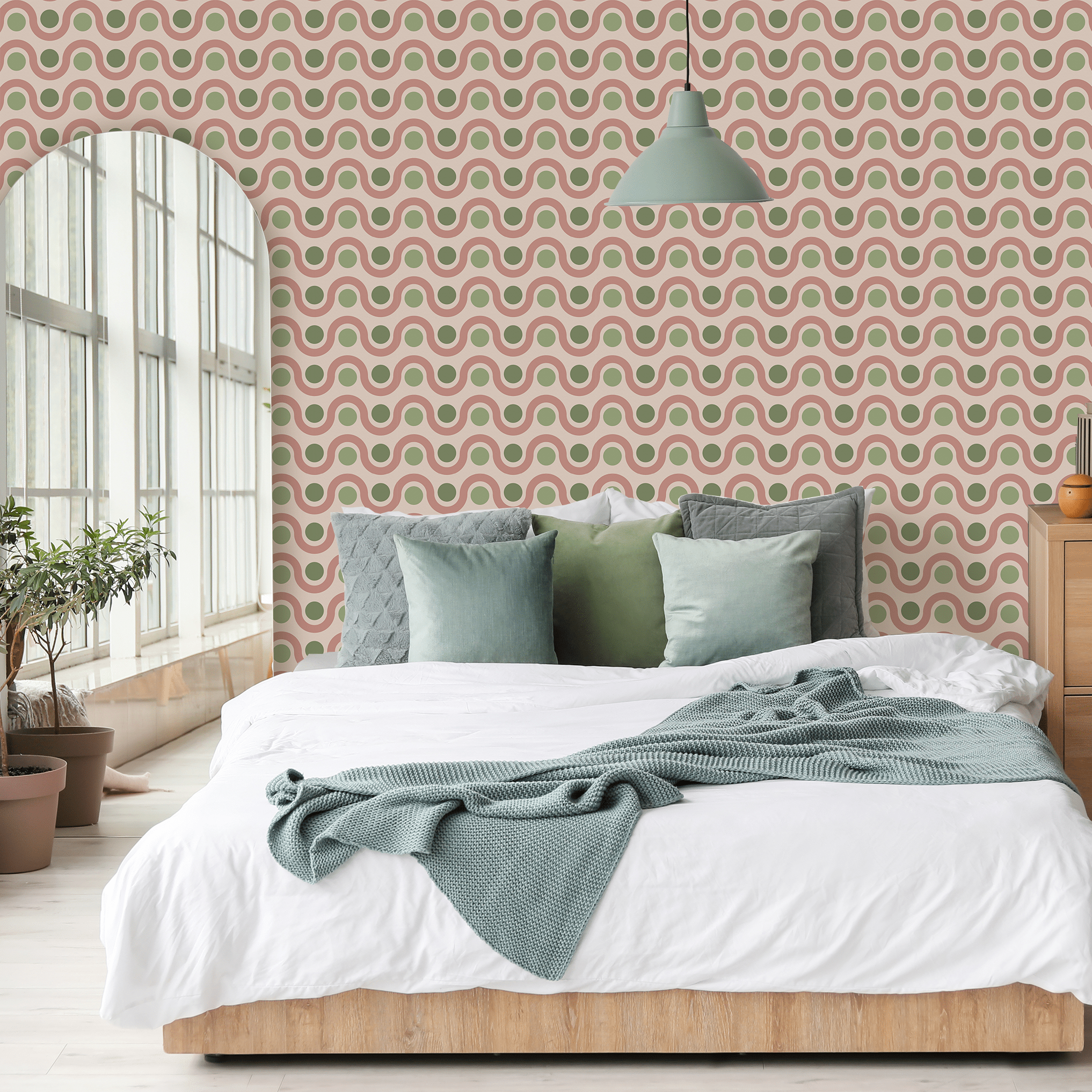 Wave Hello Wallpaper | Trendsetter Collection | Urbanwalls – Urbanwalls ...