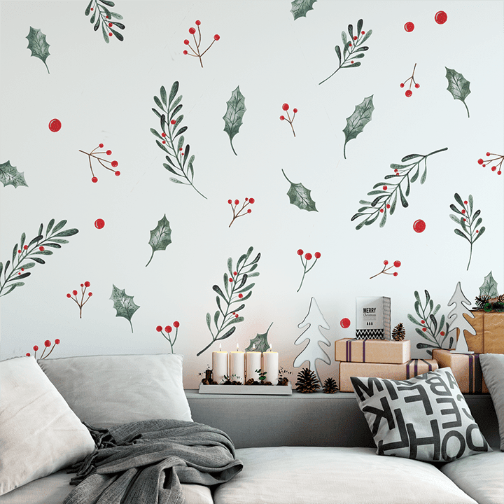 christmas-holly-wall-decal_nature-wall-decals