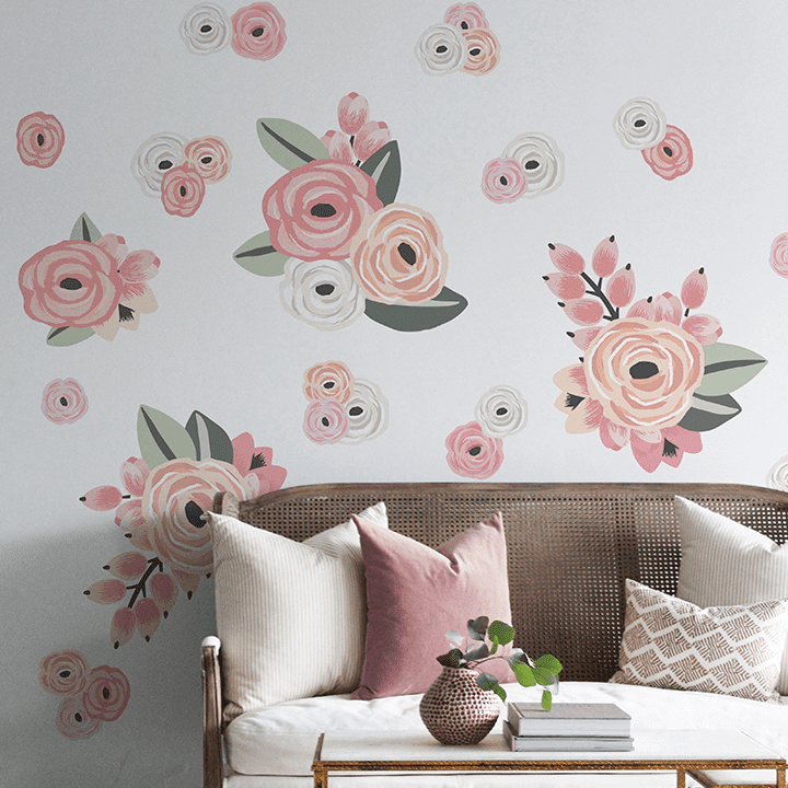 faded-pink-graphic-flower-floral-wall-decals