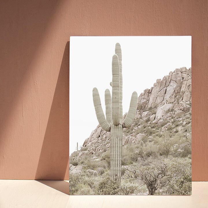 King Cactus Art Print | Saguaro Collection Art Print | UrbanWalls ...