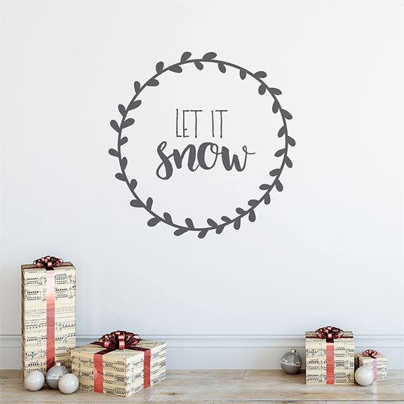 Let It Snow Wall Decal