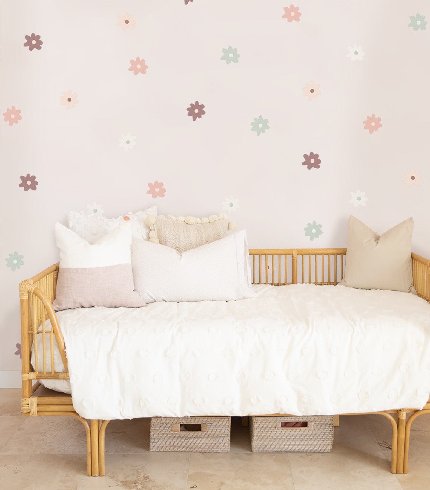 Daisy Doodle Floral Wall Sticker / Decal - World of Wall Stickers