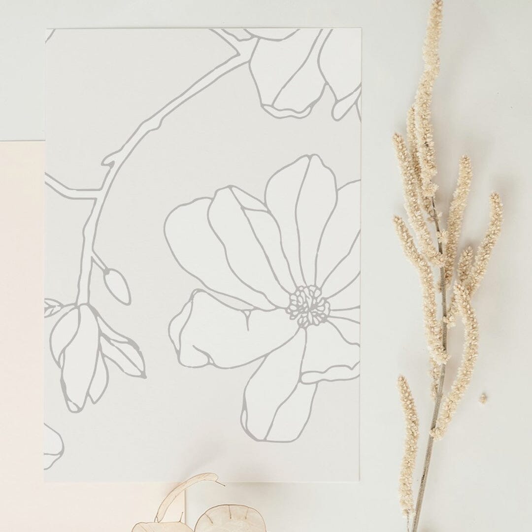 magnolia-blooms-wildflowers-floral-peel-and-stick-wallpaper