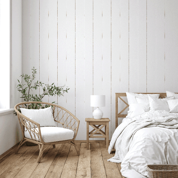 White best sale wood wallpaper