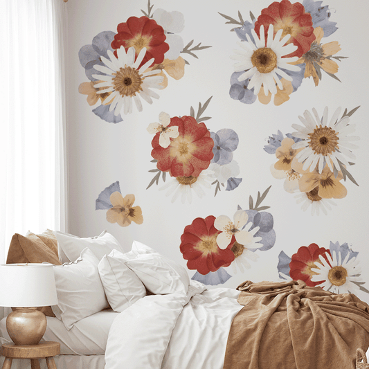 pressed-floral-clusters-floral-wall-decals