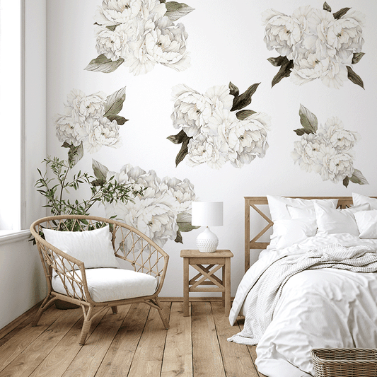 white-peony-clusters-floral-wall-decals