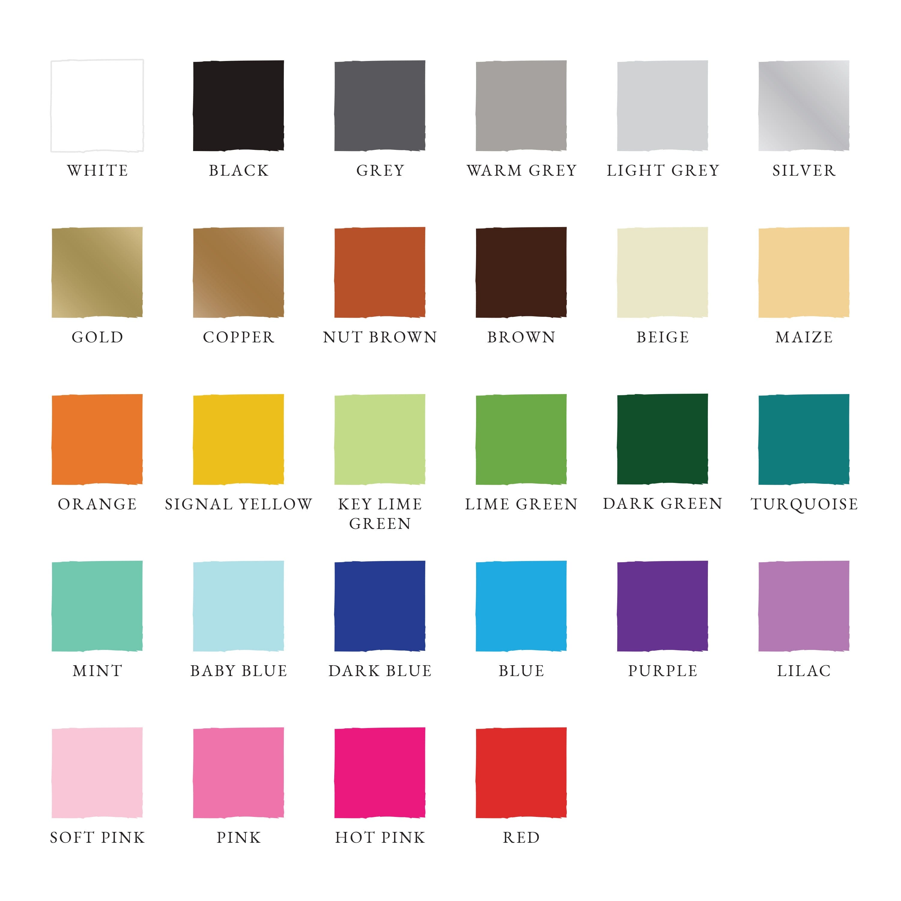 Basic Color Samples | Urbanwalls