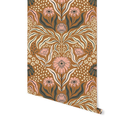 aurora-floral-peel-and-stick-wallpaper_pink-and-brown