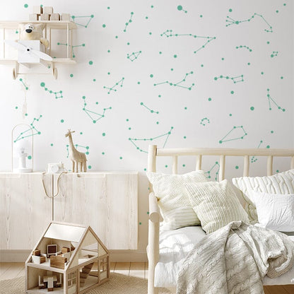 constellation wall decals - wall art - stickers - wall decor - mint