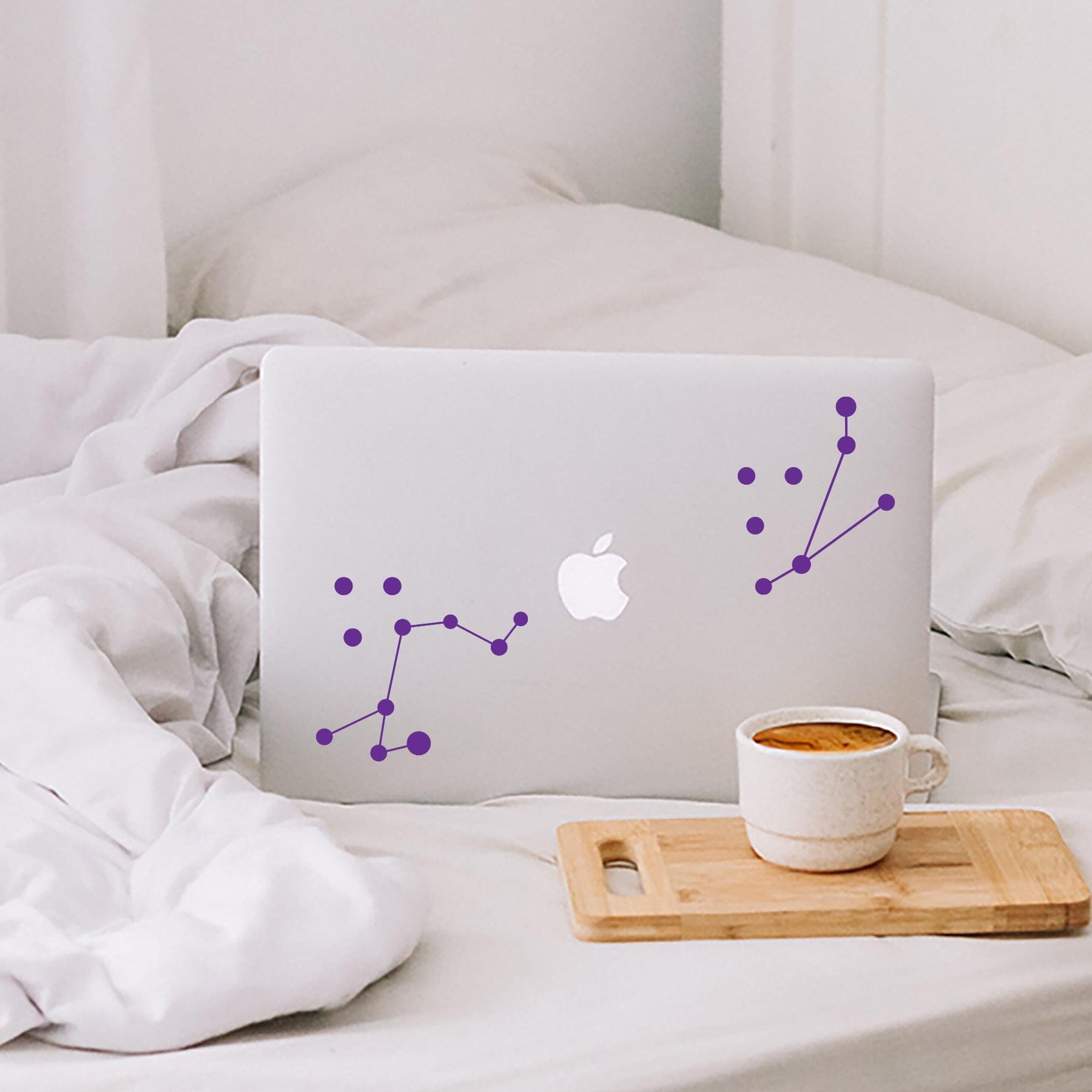 constellation wall decals - wall art - stickers - wall decor - purple