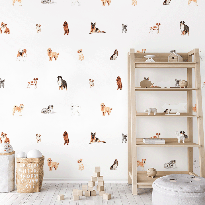 dog-wall-decals_animal-pattern-wall-decals