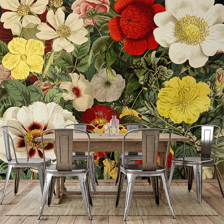 Field Of Flowers Mural Woodland Collection UrbanWalls Urbanwalls