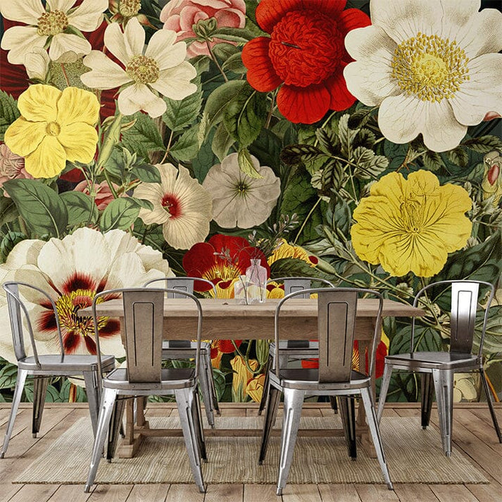 Field Of Flowers Mural Woodland Collection UrbanWalls Urbanwalls