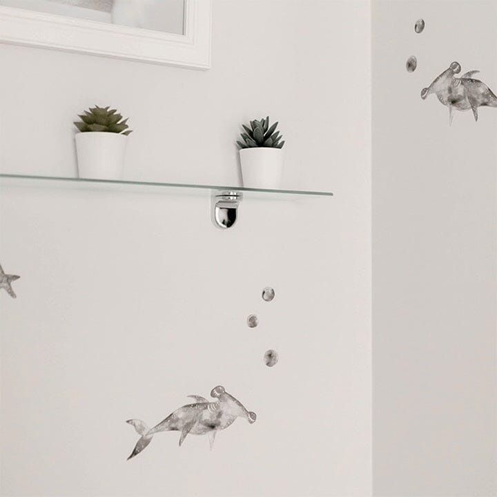 little-sharks-wall-decal_watercolor-wall-decals