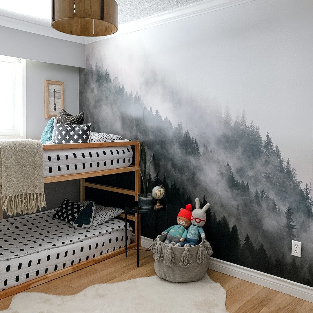 Misty Mountain Wall Mural - Peel and Stick - 1