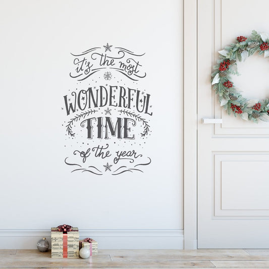 Most Wonderful Time of the Year Wall Decal