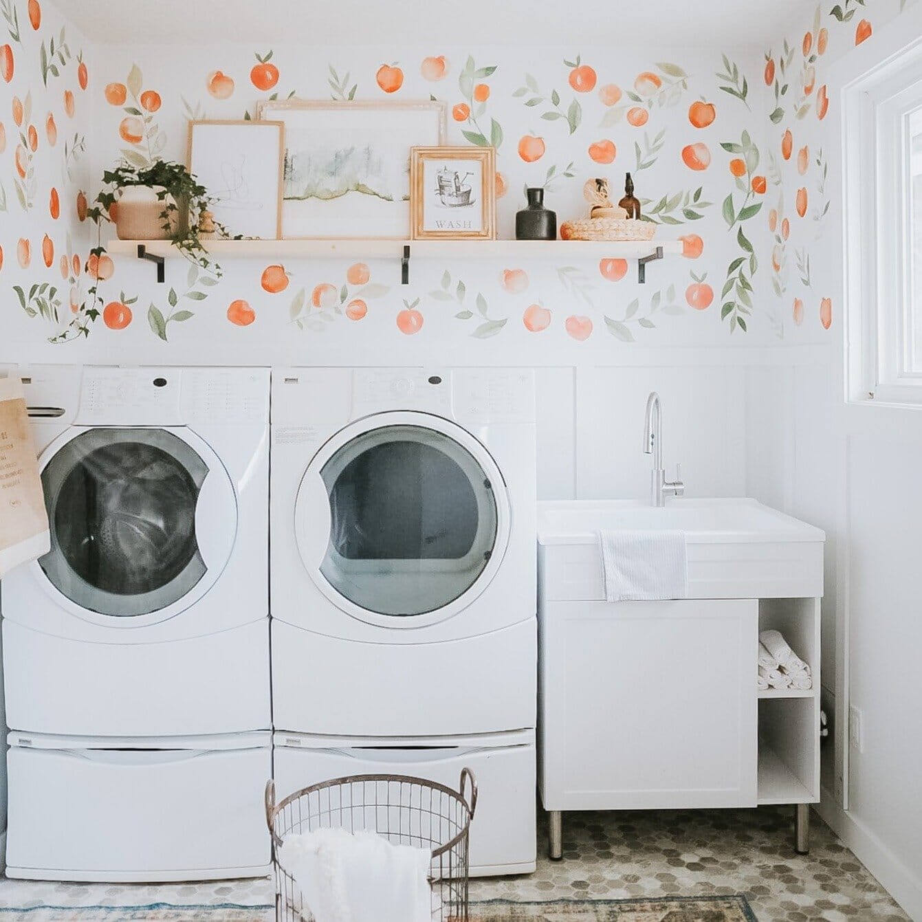 Peach Wall Decals- for accent wall