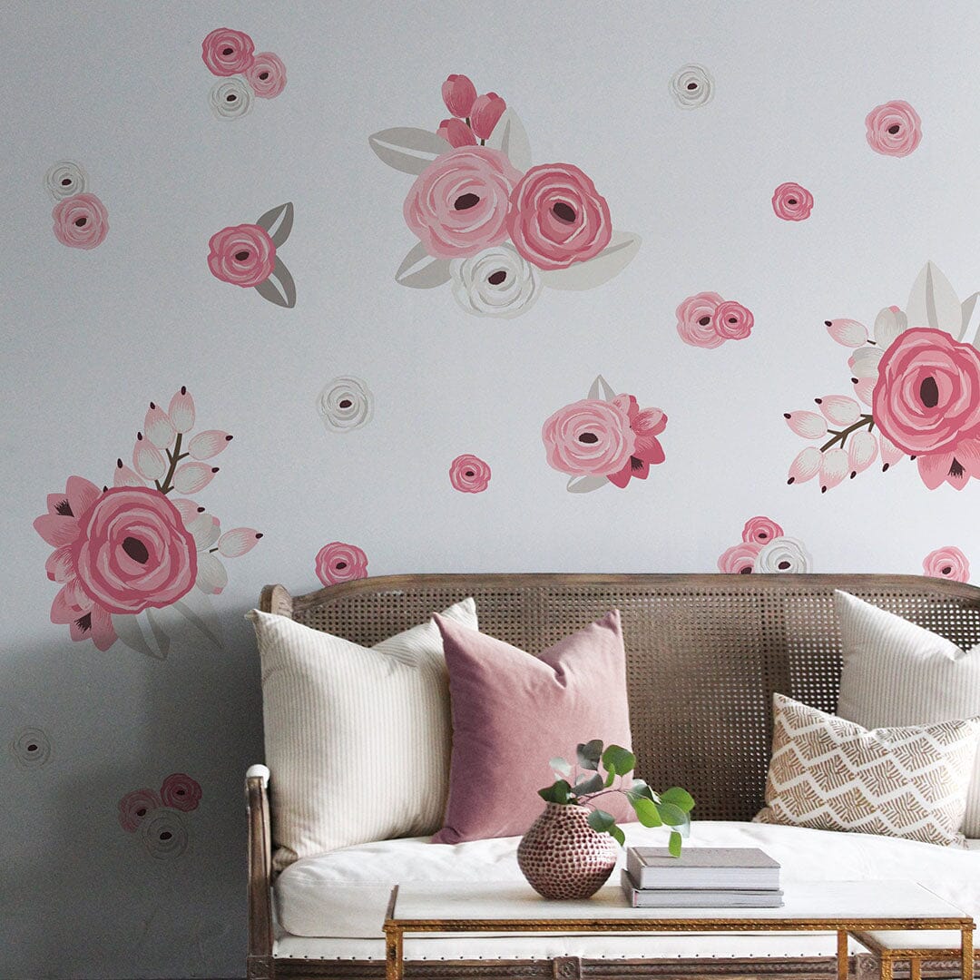 pink-and-white-graphic-flower-floral-wall-decals