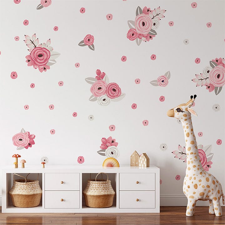 pink-and-white-graphic-flower-floral-wall-decals