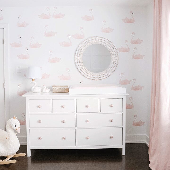 pink-swan-wall-decal_animal-wall-decals