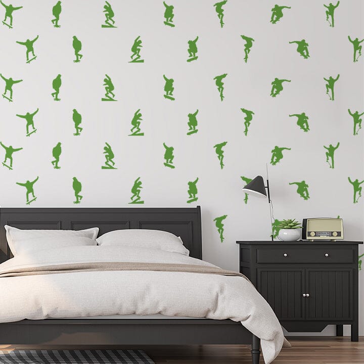 Dailinming PVC Stickers muraux abstrait Skateboarding Vert Salon Chambre à coucher Chambre d'enfant Home Decor Peut être Removedwallpaper125 cm x 60 cm, White, 125 cm x 60 cm Dailinming PVC Stickers muraux abstrait Skateboarding Vert Salon Chambre à coucher Chambre d'enfant Home Decor Peut être Removedwallpaper125 cm x 60 cm, White, 125 cm x 60 cm