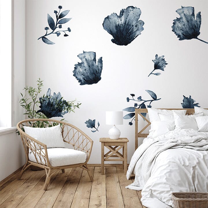 Water and Ink Floral Wall Decals | Urbanwalls