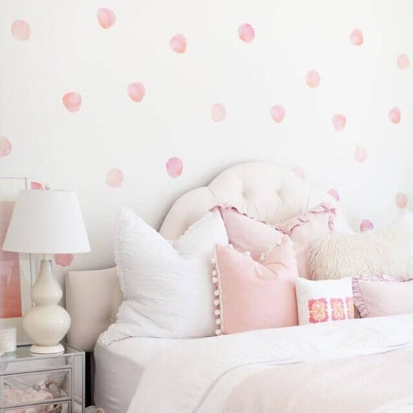 Watercolor Polka Dot Wall Decals