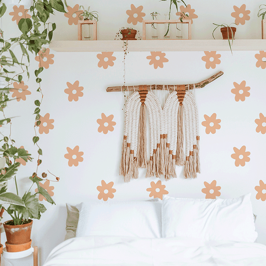 Pressed Floral Wall Decal Clusters